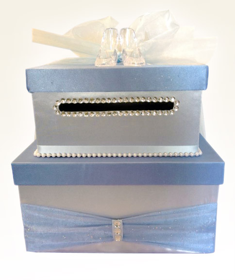 Light blue Cinderella card box